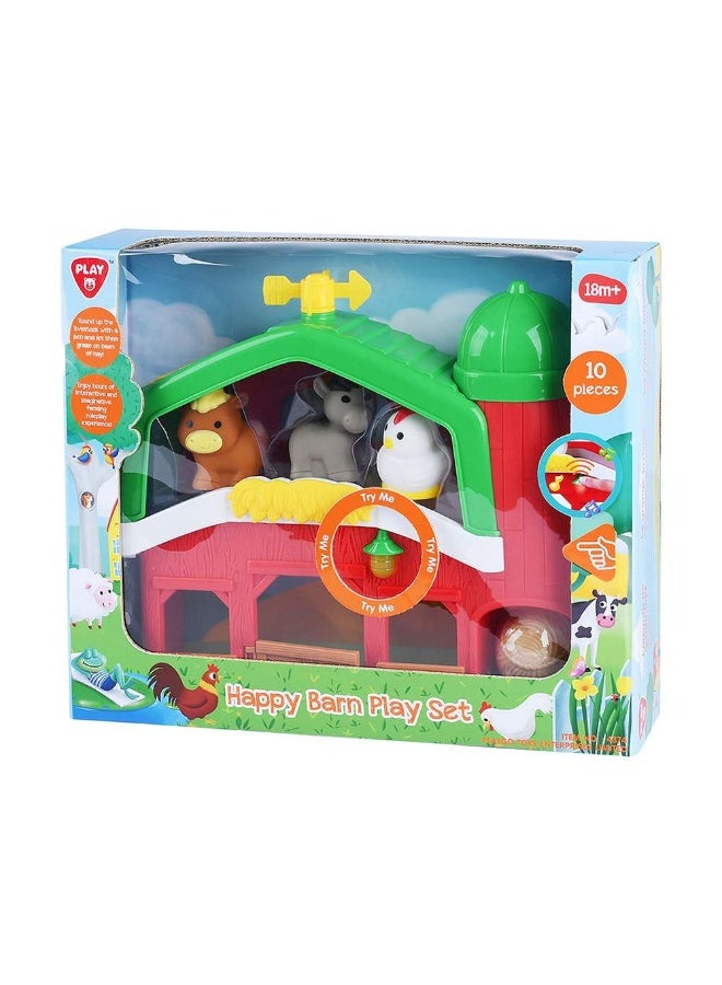 Playgo Happy Barn Playset (10 Pieces) - Image 1