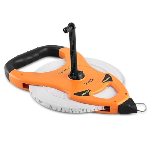 FREEMANS Viva Open Reel 100m:13mm Fibreglass Measuring tape - 100m/330ft With Unbreakable ABS case || Double Side Printing || Long and Durable Winding Handle For Easy Retraction and Steel End Hook - Image 5