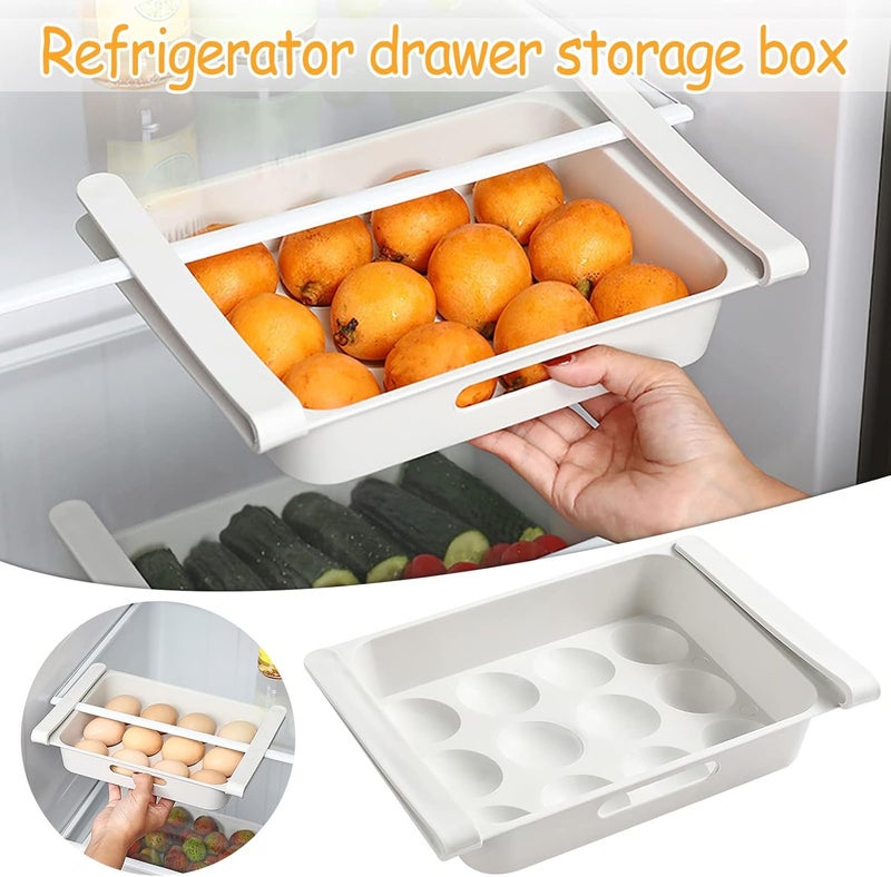 كلاراكو حاوية بيض قابلة للتكديس من كلاركو للثلاجة، حامل بيض، صينية بيض متحركة، منظم لتخزين البيض الطازج، سلة بيض مطبخ كبيرة السعة، 12 شبكة - Image 2