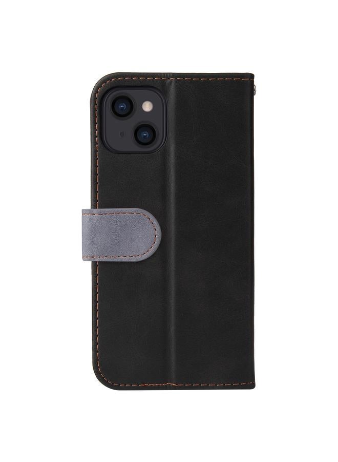 S-TOP Case For iPhone 13 Business Stitching-Color Horizontal Flip PU Leather Case with Holder & Card Slots & Photo Frame - Image 3