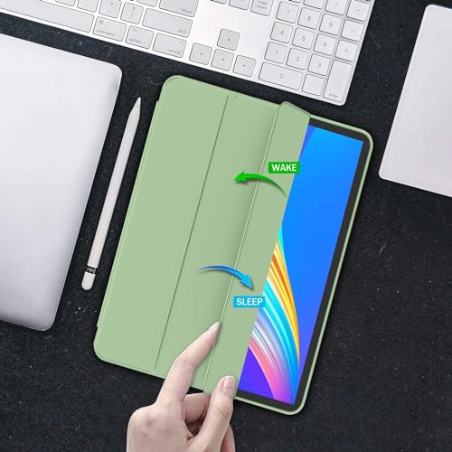 iMieet iPad Pro 13 Inch Case (M5/M4) 2025/2024 with Pencil Holder, Trifold Stand Smart Case with Soft TPU Back, Auto Wake/Sleep (Matcha Green) - Image 5