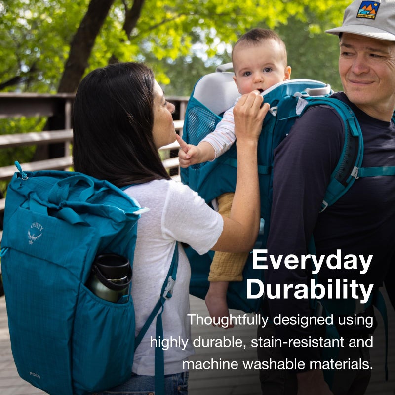 Osprey Poco Baby Changing Tote - Travel Diaper Bag with Changing Pad, Deep Peyto - Image 4