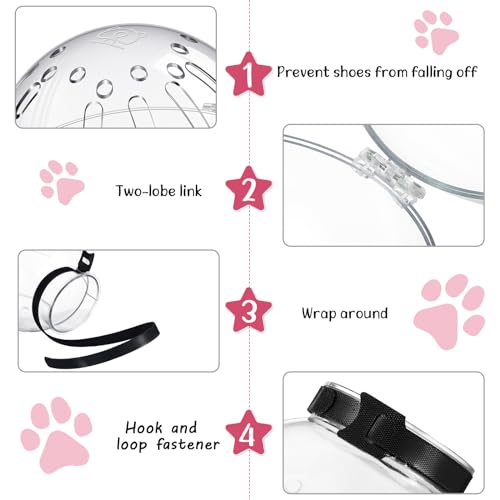 LEIFIDE Cat Muzzle for Grooming Cat Adjustable Hood with Paw Covers Nail Clipper Trimmer Brush Tick Remover Tool Kitten Breathable Anti Bite Muzzles Silicone Anti Scratch Boots for Cats Bathing Shaving - Image 2
