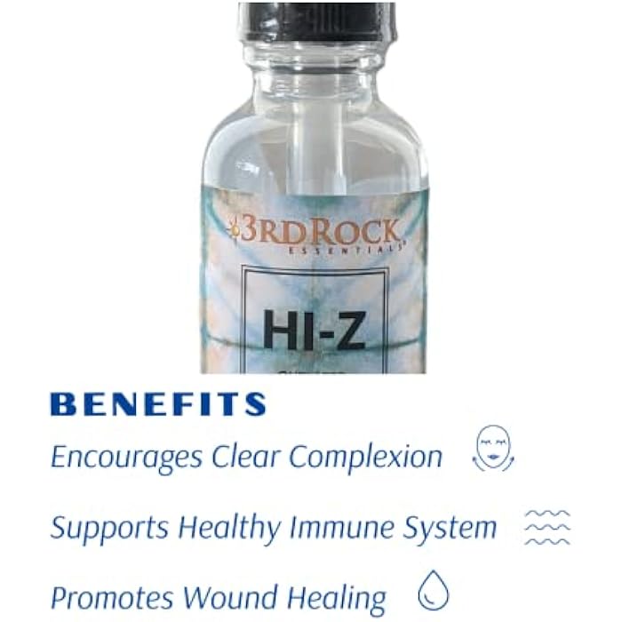 3rd Rock Essentials | HI-Z Zinc Immune Support Supplement | All Natural Liquid Zinc Supplement Dietary Supplement | All Natural Personal Care (1 fl oz | 120 Servings) - Image 3