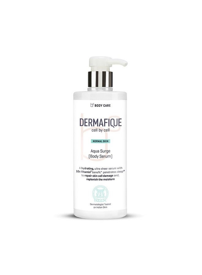 Dermafique Aqua Surge Body Lotion Serum With Shea Butter - 500Ml, Body Lotion For Normal Skin, With 10X Vitamin E Benefits, Repairs Skin Cell Damage, Moisturizer For Body | Dermatologist Tested - Image 1