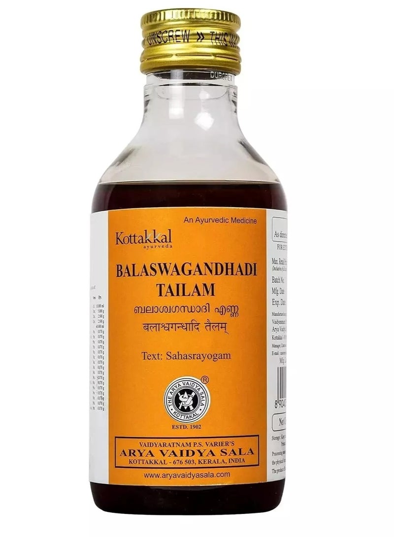 Kottakkal Ayurveda Balaswagandhadi Tailam 200ml - Image 1