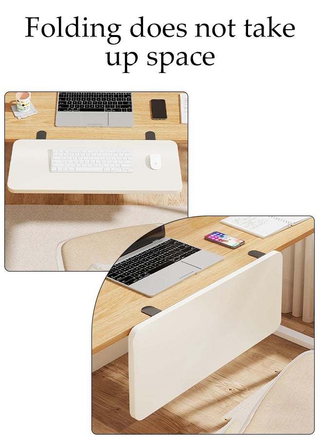 DUNISO Desktop Extension Board,Punch-Free, Ergonomic Desk Extender Tray - Clamp-on Extension Shelf for Computer Arm Support for Home Office Comfort & Productivity - Image 5
