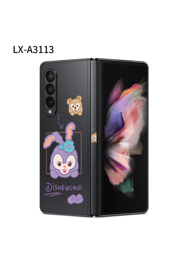 Generic For Samsung Fold3/4 All-inclusive Transparent Sticker Back Sticker W22 Sticker Personalized Color Sticker Folding Screen Fold2 Transparent-Color:LX-A3113-Dimensions:For Samsung Fold4 (color Through 3m)  - Image 1
