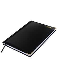 FIS FIS A4 Diary 2025 English (Golden Corners) Black - FSDI42E25BK  - Image 1