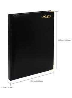 FIS FIS A4 Diary 2025 English (Golden Corners) Black - FSDI42E25BK  - Image 4