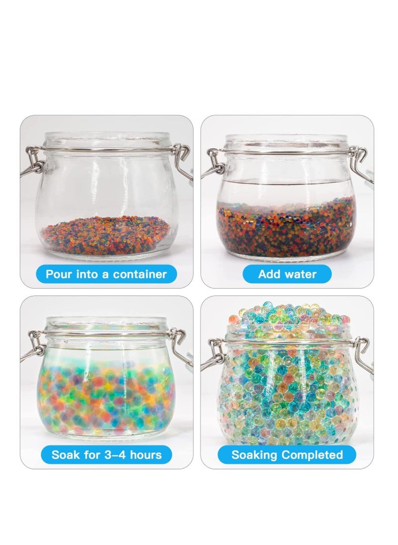 LEDIN - Gel Ball Blaster Refill Ammo 7-8 mm Water Balls Beads Gel Splater Ball Blaster Toy Splatrball Ammo for Splatter Gall Water Blaster (Multicolor-10 Pack) - Image 1