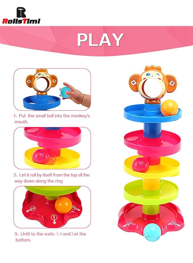 RollsTimi  Roll Ball Game for Kids / Ball Drop Rolling Tower Roll and Swirl Ball Toys - Image 4