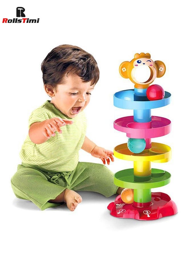 RollsTimi  Roll Ball Game for Kids / Ball Drop Rolling Tower Roll and Swirl Ball Toys - Image 1