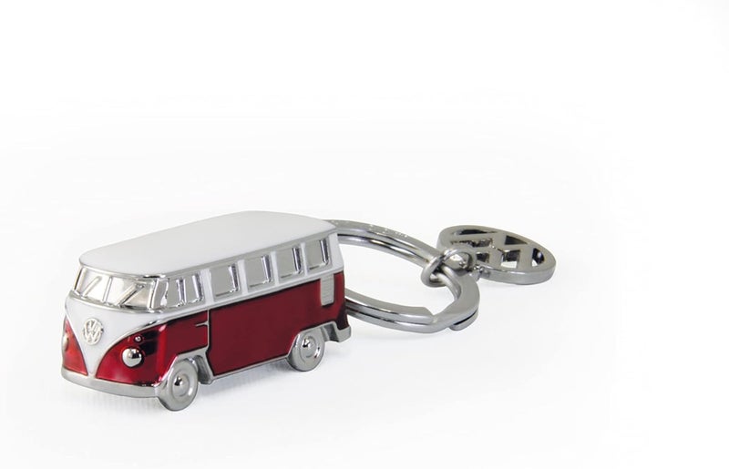 Brisa VW T1 Bus Keychain in Red and White - Image 1