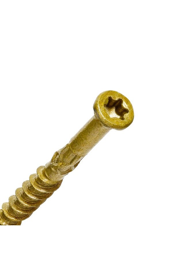 Power Pro 48633 Trim Screws, #8 x 3", All Purpose Wood, Deck, Composite, and Exterior Trim Screws, Rust Resistant, Bronze, 1lb Box, 108 pcs - Image 5