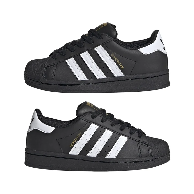 اديداس اوريجينالز adidas SUPERSTAR 50 C Black Originals Kids Shoes