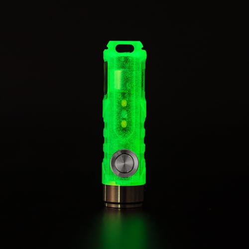 RovyVon A5U G4 Keychain EDC Flashlight Glow in The Dark 650 Lumens High Lumen Rechargeable LED Keychain Flashlights with Sidelight Magnetic Pocket Clip Included for HandsFree Work - Image 1