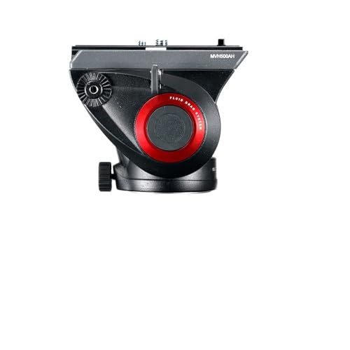 Manfrotto Lightweight Fluid Tripod Video Head with Flat Base (Mvh500Ah) - Black - Image 4