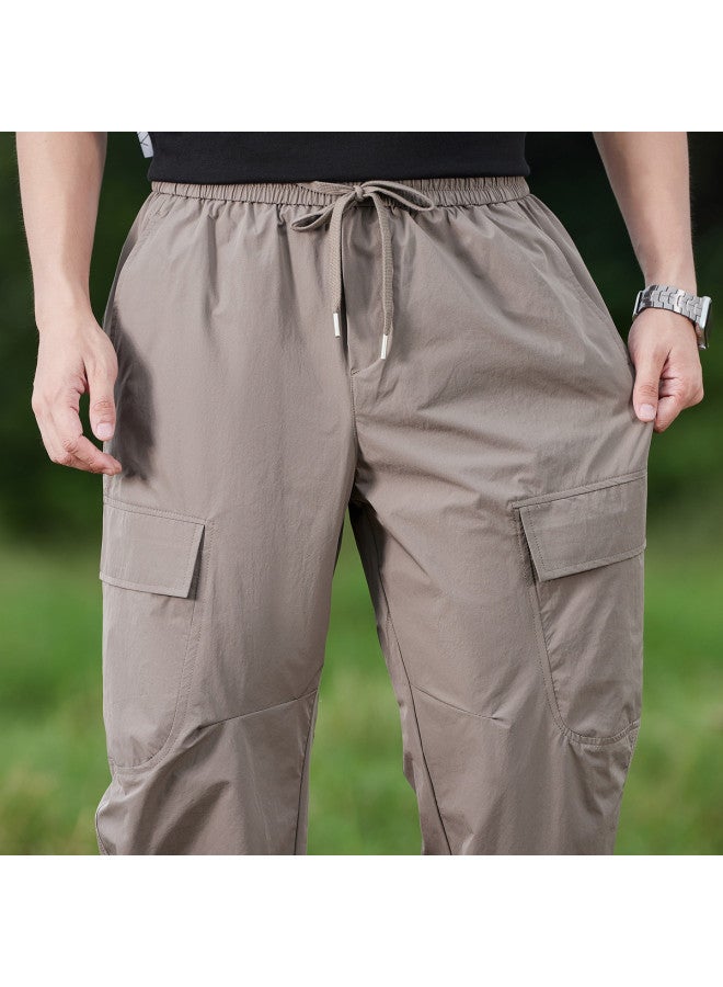 EPTISON سروال كاجوال شبابي صيفي 2025 - سروال كارجو قصير فضفاض للرجال متعدد الاستخدامات - Image 5