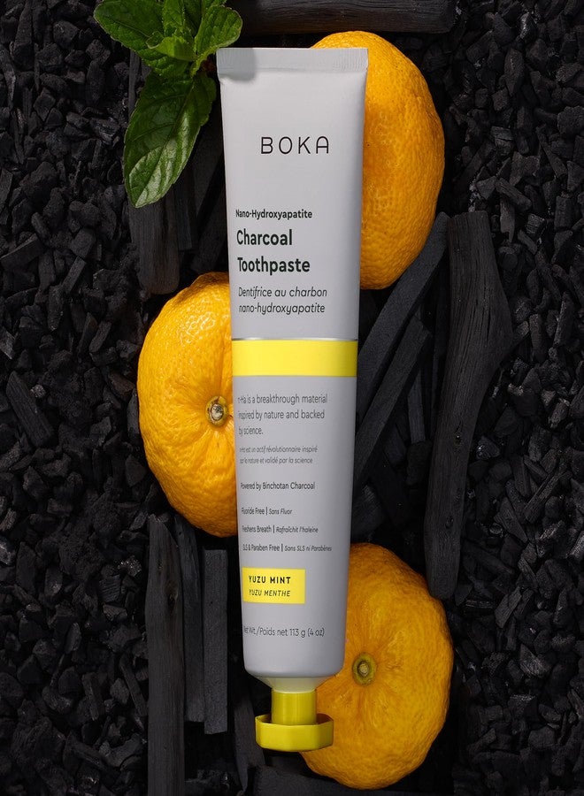Boka Fluoride Free Toothpaste, Nano Hydroxyapatite Toothpaste, Appropriate for Sensitive Teeth - for Adult, Kids Oral Care - Yuzu Mint Flavor, 4 Fl Oz 3Pk US Manufactured - Image 2