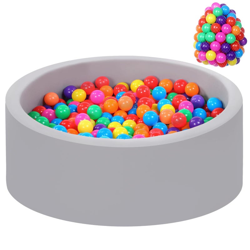 Wilwolfer Foam Ball Pit for Toddlers with 100 Balls Large Baby Ball Pit for Babies with Soft Memory Sponge Indoor Outdoor Baby Playpen Kids Play Ball Pool - Image 2