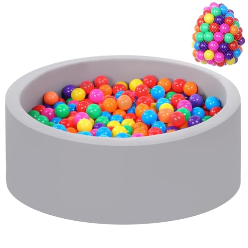 Wilwolfer Foam Ball Pit for Toddlers with 100 Balls Large Baby Ball Pit for Babies with Soft Memory Sponge Indoor Outdoor Baby Playpen Kids Play Ball Pool - Image 1