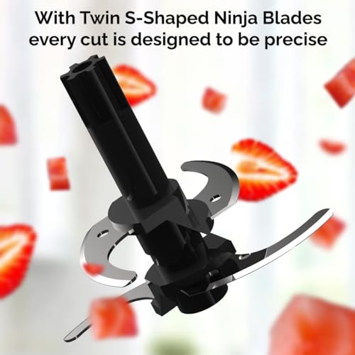 Crompton ChopMaxx Electric Vegetable Chopper | 300 Watts Motors | Twin S-Shaped Ninja food grade blades | 800 ml see through food grade bowl | Whisking attachment | Easy to clean & Store - Image 5