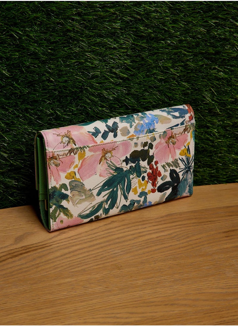 Ted Baker - Lettaas Painted Meadow Travel Wallet - Image 1