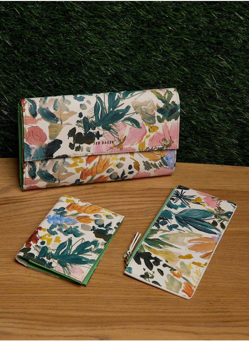 Ted Baker - Lettaas Painted Meadow Travel Wallet - Image 1