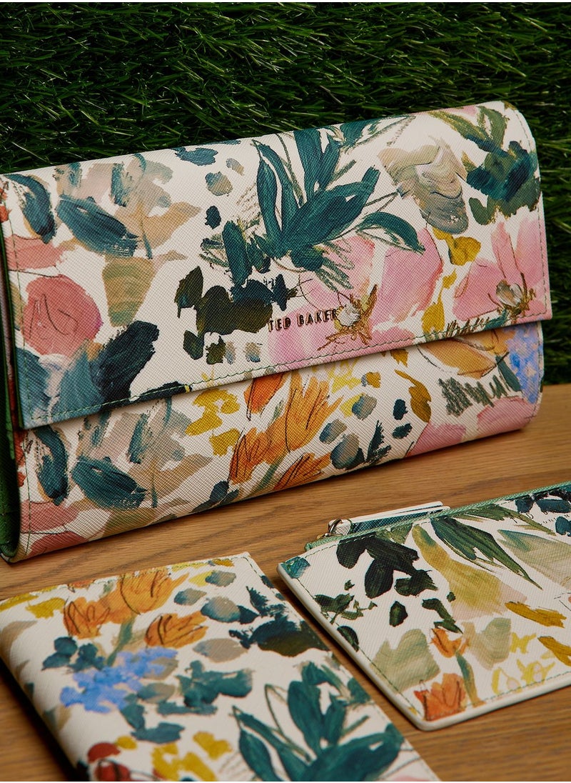 Ted Baker - Lettaas Painted Meadow Travel Wallet - Image 1