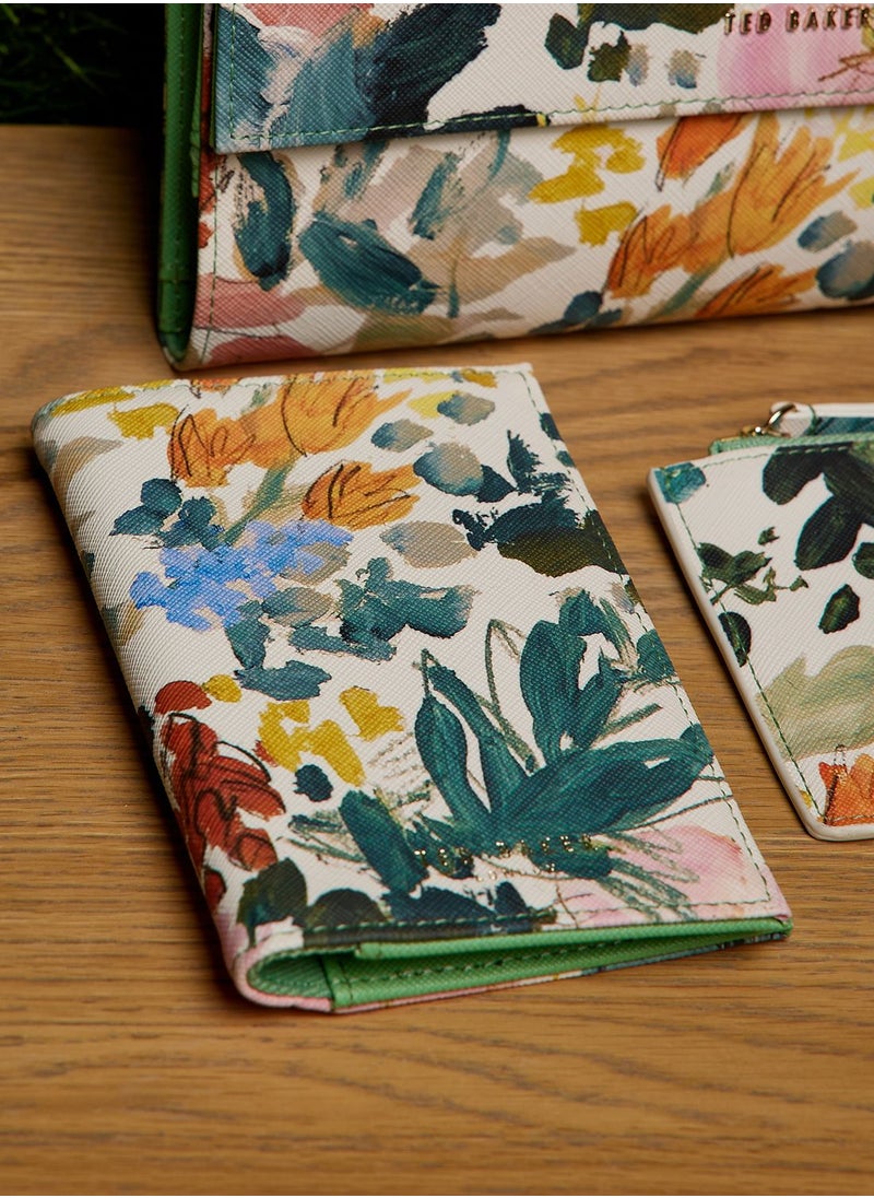 Ted Baker - Lettaas Painted Meadow Travel Wallet - Image 1