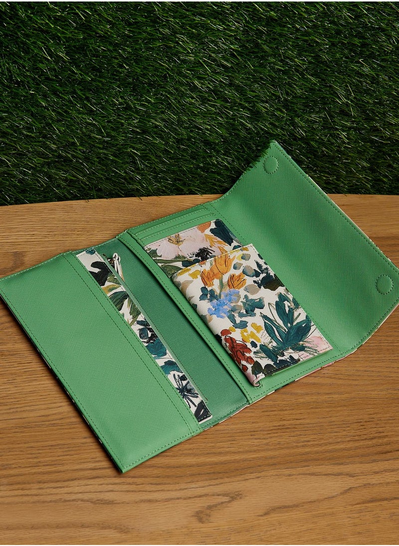 Ted Baker - Lettaas Painted Meadow Travel Wallet - Image 1