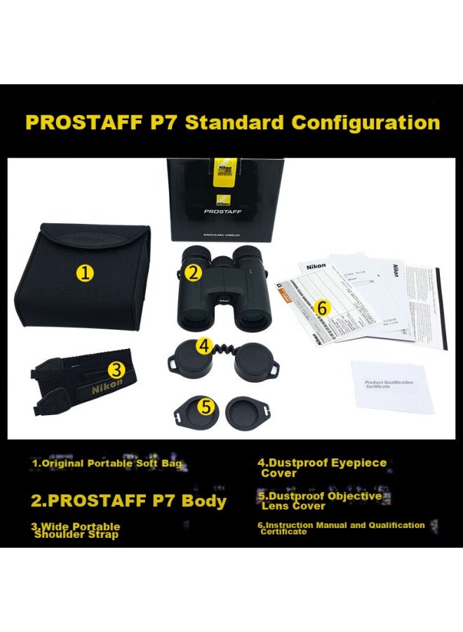 Nikon Binoculars Zun Prostaff P7 10x30, Outdoor Portable, For Phone Viewing, Concert Viewing, And Bee-hunting - Image 4