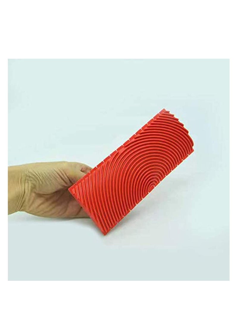 Excefore طقم أدوات تلوين حبيبات الخشب 2 قطعة يقلد نمط الخشب لتلوين الأبواب المنزلية والمكاتب وديكور الحرف اليدوية (3 إنش و 6 إنش) - Image 5