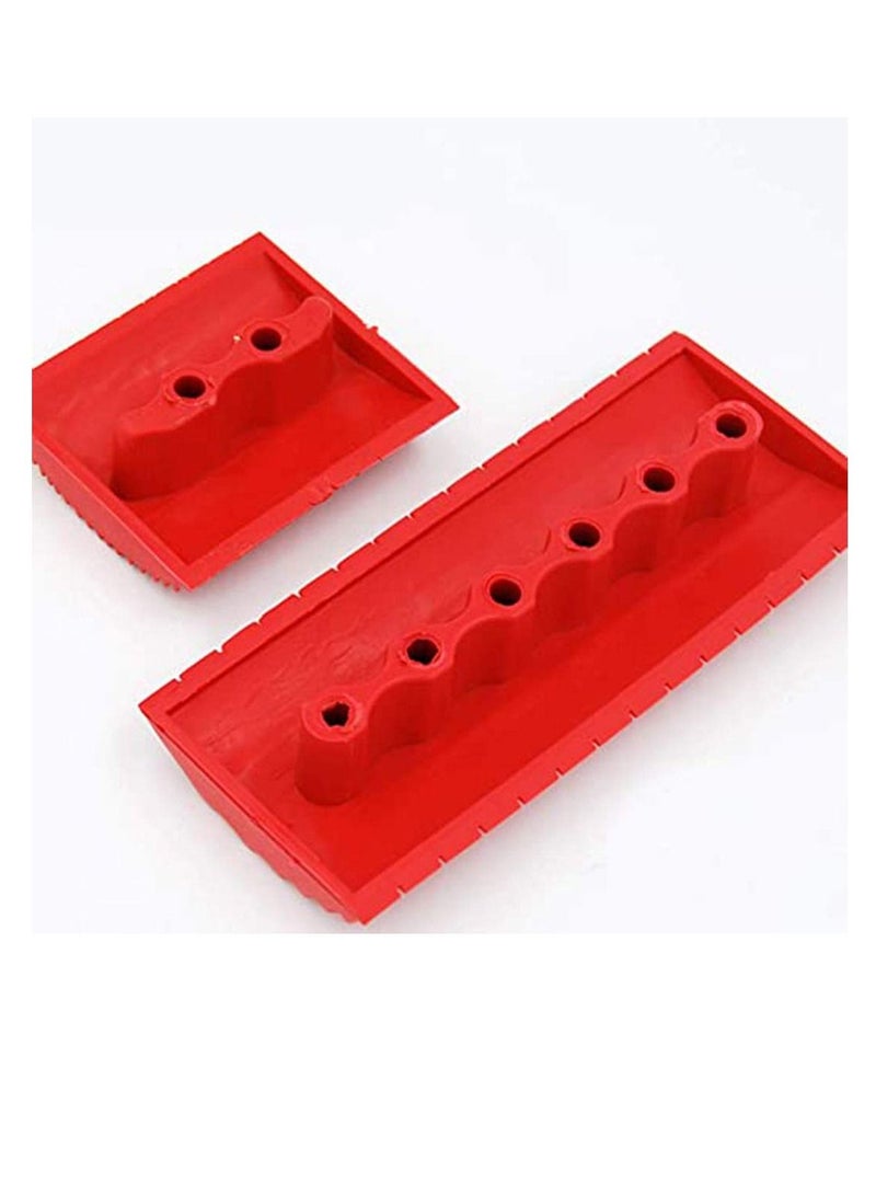 Excefore طقم أدوات تلوين حبيبات الخشب 2 قطعة يقلد نمط الخشب لتلوين الأبواب المنزلية والمكاتب وديكور الحرف اليدوية (3 إنش و 6 إنش) - Image 2