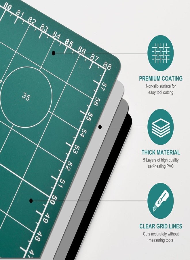 Prime Vinyl Cutting Mat, 23" x 35" Large Self Healing Sewing Mat, 5-Ply Heavy Cut Board, Rotary Cutting Mat for Crafts, Sewing Supplies and Quilting Tools. - Image 4