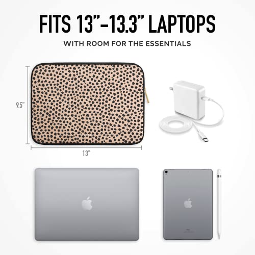 Vandel MacBook Air 13 inch Laptop Sleeve, Fits 13-13.3 inch Laptops: Neoprene MacBook Air & Pro Case, Chromebook, HP Soft Cover | Thin Computer Carrying Bag, Cheetah Mac (M1 & M2) Pouch - Image 4