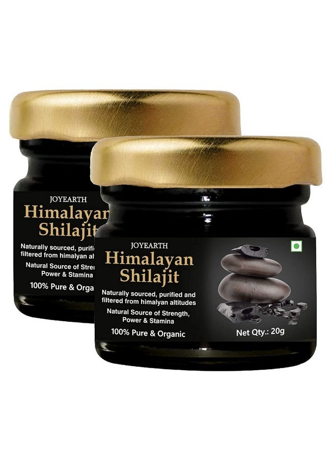 JOYEARTH Pure Shilajit Resin, Shilajit Resin, Shilajit Liquid, Shilajit Pure, Shilajit Liquid Original For Men, Shilajit Resin Himalayan, Pure Ayurvedic Raw Shilajit, Shilajit Resin 20G (Pack Of 2)  - Image 1