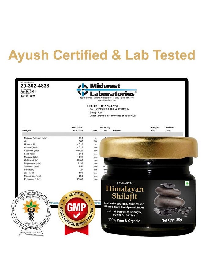 JOYEARTH Pure Shilajit Resin, Shilajit Resin, Shilajit Liquid, Shilajit Pure, Shilajit Liquid Original For Men, Shilajit Resin Himalayan, Pure Ayurvedic Raw Shilajit, Shilajit Resin 20G (Pack Of 2)  - Image 3
