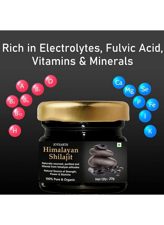 JOYEARTH Pure Shilajit Resin, Shilajit Resin, Shilajit Liquid, Shilajit Pure, Shilajit Liquid Original For Men, Shilajit Resin Himalayan, Pure Ayurvedic Raw Shilajit, Shilajit Resin 20G (Pack Of 2)  - Image 4