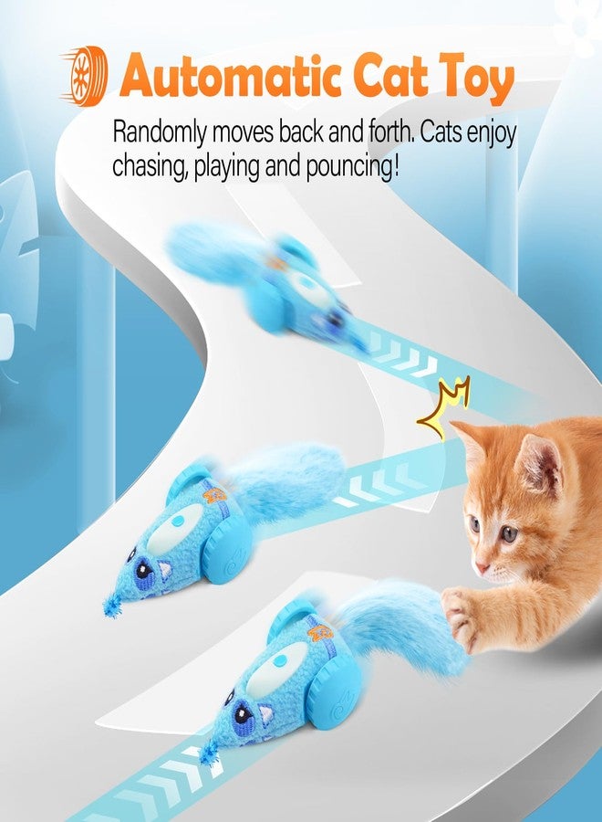 Migipaws Cat Toy,Plush Mice Car (Blue) - Image 3