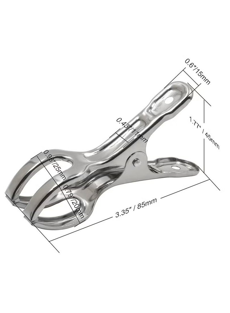 18 Packs Beach Towel Clips Pool Cover Beach Chair Clips Clothespins Peg Clamps for Chairs,Cruise,Boat - Image 2