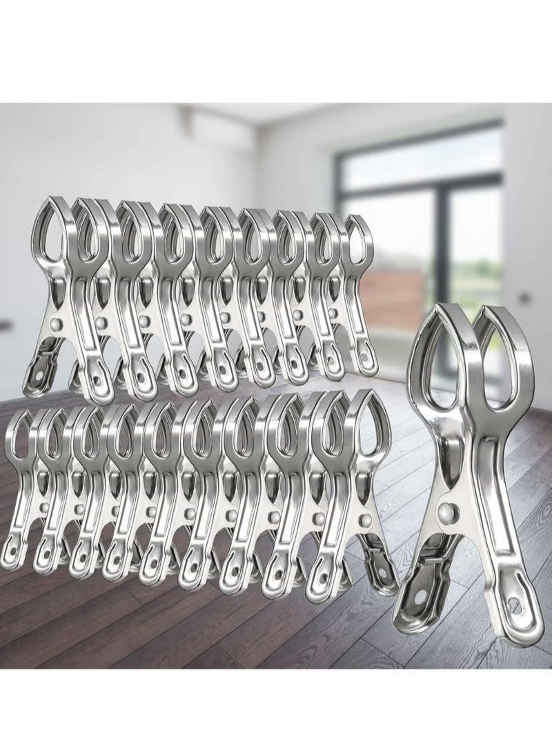 18 Packs Beach Towel Clips Pool Cover Beach Chair Clips Clothespins Peg Clamps for Chairs,Cruise,Boat - Image 5