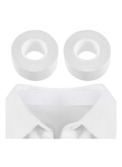 Sweat Pads Collar Protector, Disposable Shirt Tape, 2 Rolls for Collar Hat Self Adhesive Invisible Neck Liner Tape Patches Sweat Protector Against Collar Sweat Stain