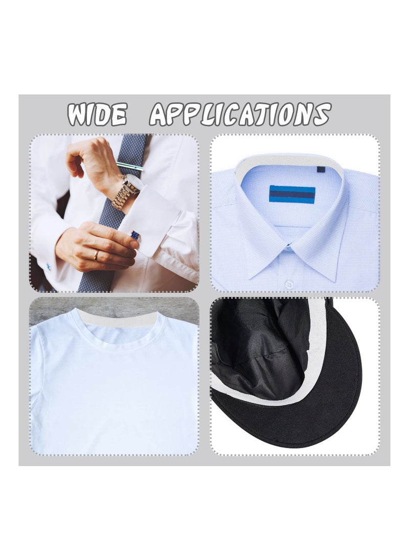 SYOSI - Sweat Pads Collar Protector, Disposable Shirt Tape, 2 Rolls for Collar Hat Self Adhesive Invisible Neck Liner Tape Patches Sweat Protector Against Collar Sweat Stain - Image 1