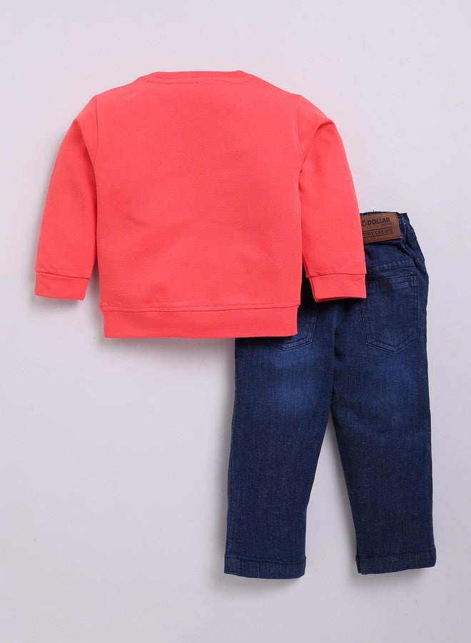 دولار طقم تيشيرت وبنطال للأطفال الرضع من دولار جونيور، مقاس 18-24 شهرًا - Image 2