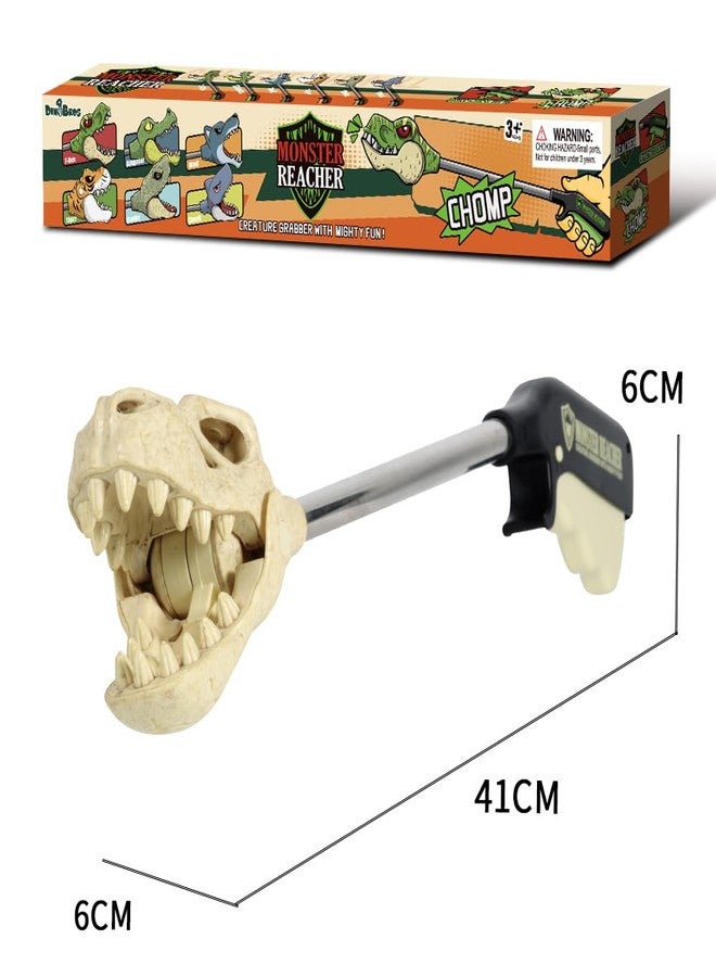 DINOBROS Dinosaur Grabber Toy - 16-Inch Interactive T-Rex Chomper, Dinosaur Fossil Claw Pickup Tool for Kids, Jurassic Dino Toy for Boys and Girls - Image 3