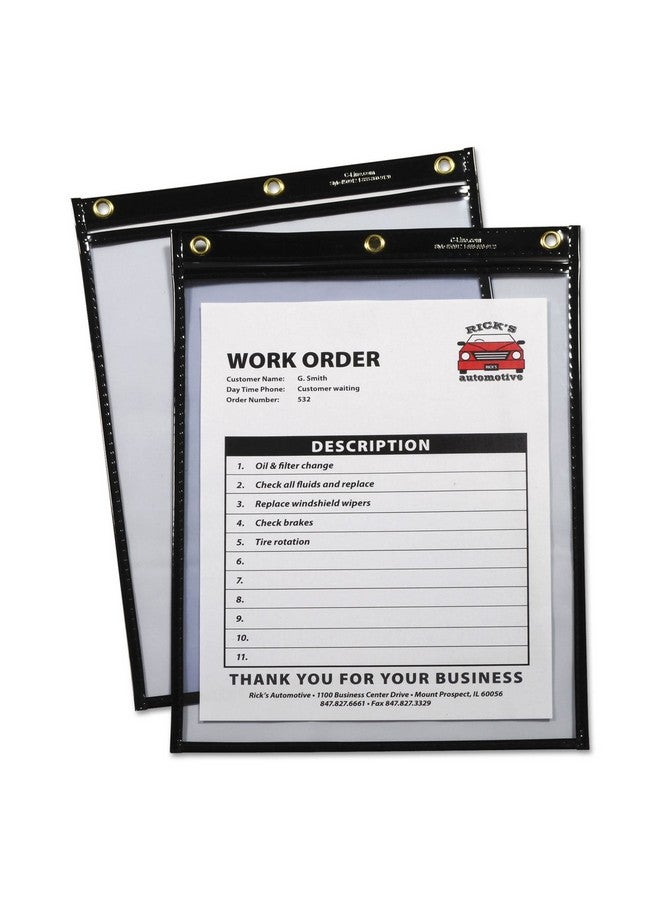 ريج حاملات تذاكر متجر C-Line 50912 شديدة التحمل، باللون الأسود، 9 × 12، 15/Bx - Image 1