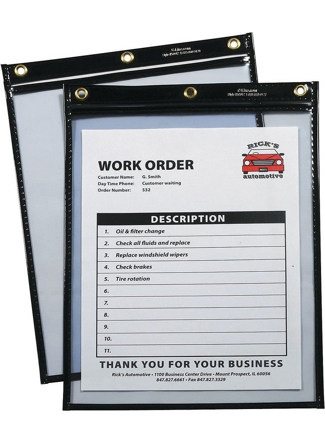 ريج حاملات تذاكر متجر C-Line 50912 شديدة التحمل، باللون الأسود، 9 × 12، 15/Bx - Image 2
