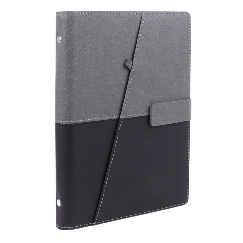 Loose Leaf Notebook PU Leather Stain Resistant Good Hand Feeling Waterproof for School Office Travel - Image 3